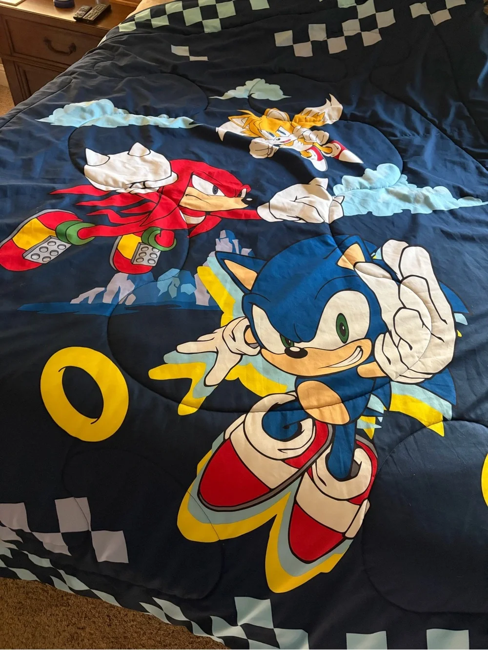 Sonic and Friends Navy Blue Kids Comforter